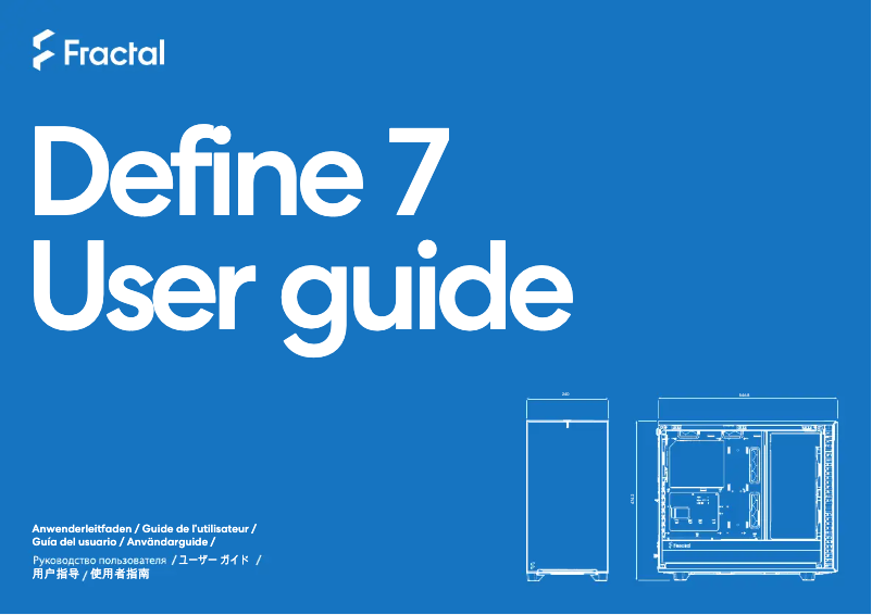 Imagen de la primera página del manual del dispositivo Define 7