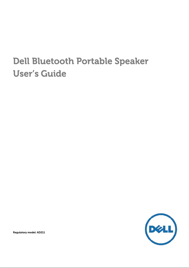 Page 1 de la notice Manuel utilisateur Dell AD211