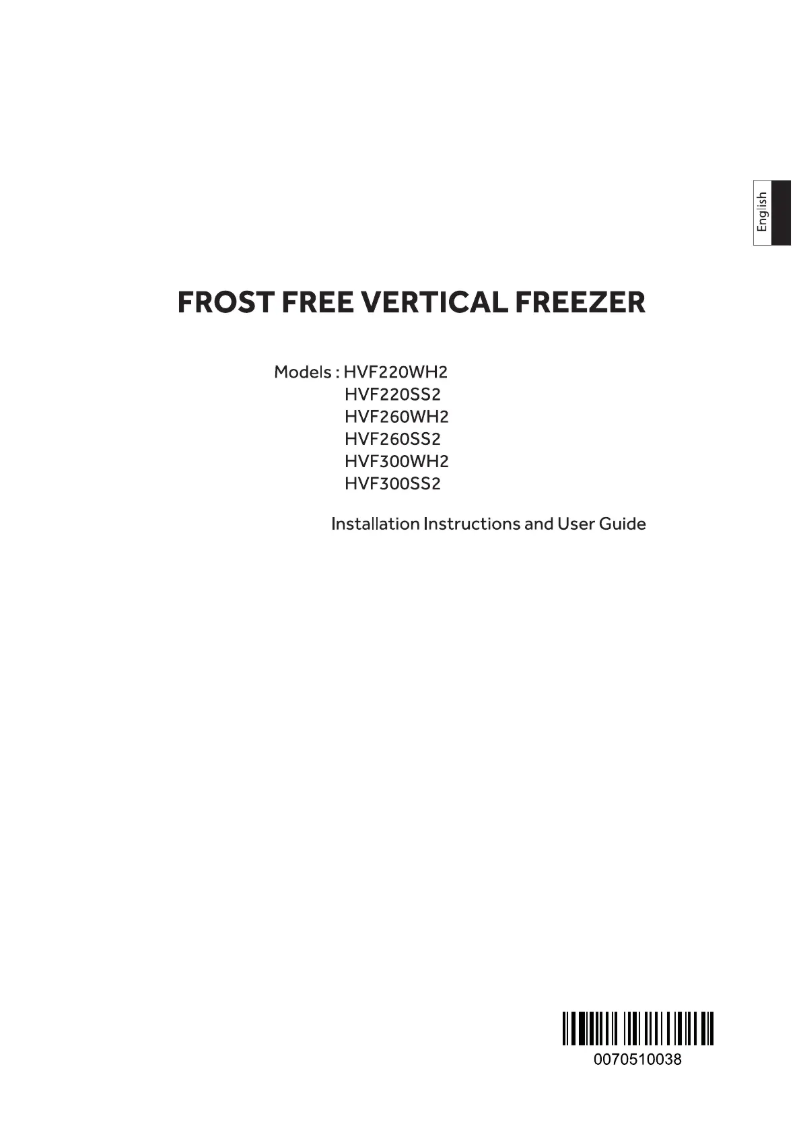 Page 1 de la notice Manuel utilisateur Haier HVF220SS2