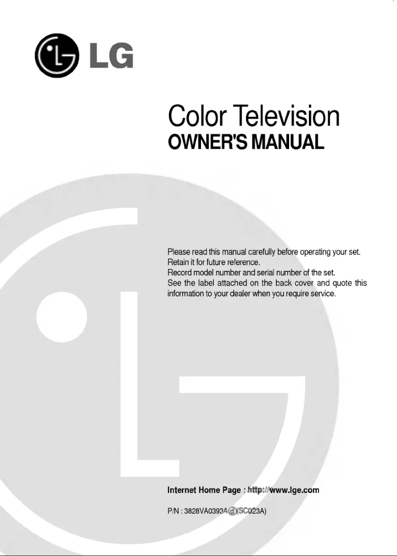 Page 1 de la notice Manuel utilisateur LG RN-21FD40T