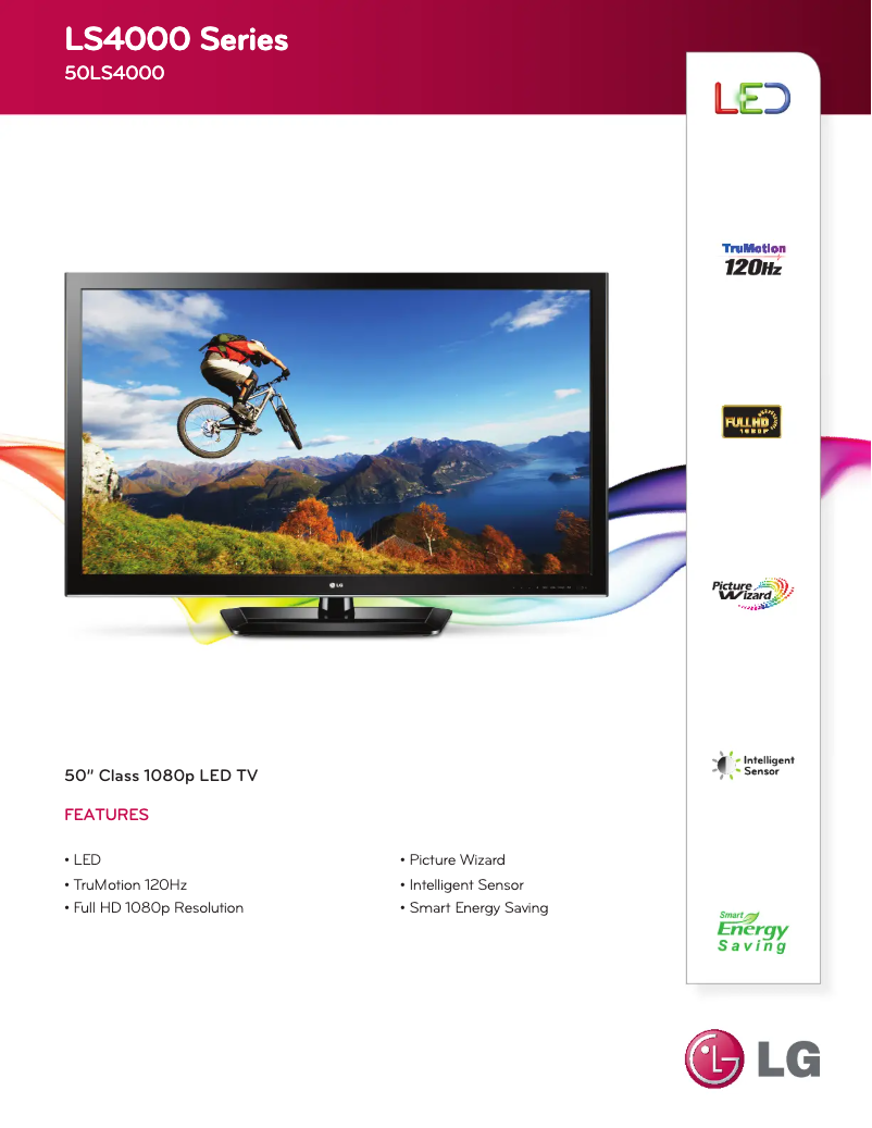 Image de la première page du manuel de l'appareil 50LS4000