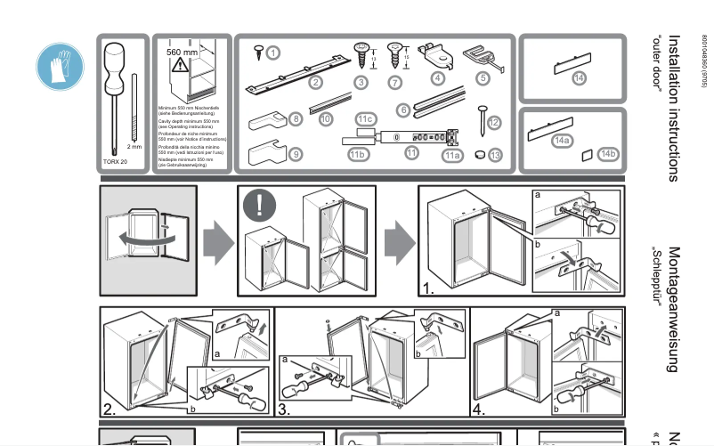 Page 1 de la notice Guide d'installation Siemens KI24LNSF0