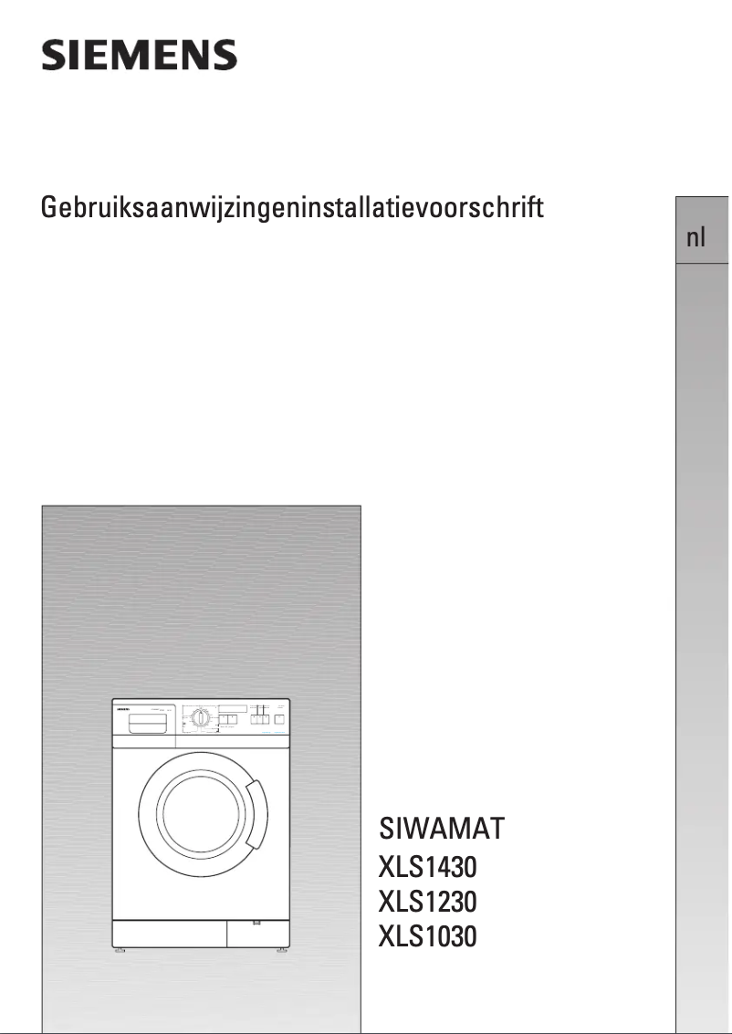 Page n°1 - Manuel utilisateur Siemens WXLS1430