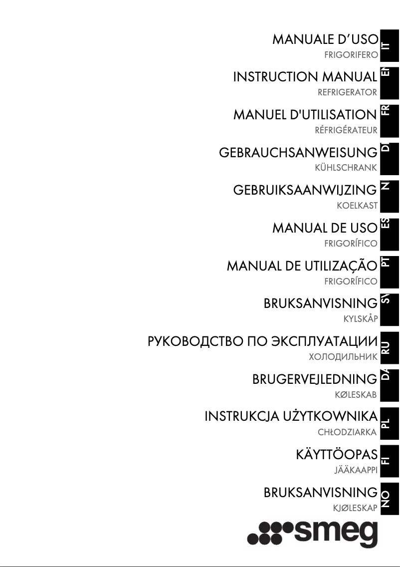 Page 1 de la notice Fiche technique Smeg FQI60KD