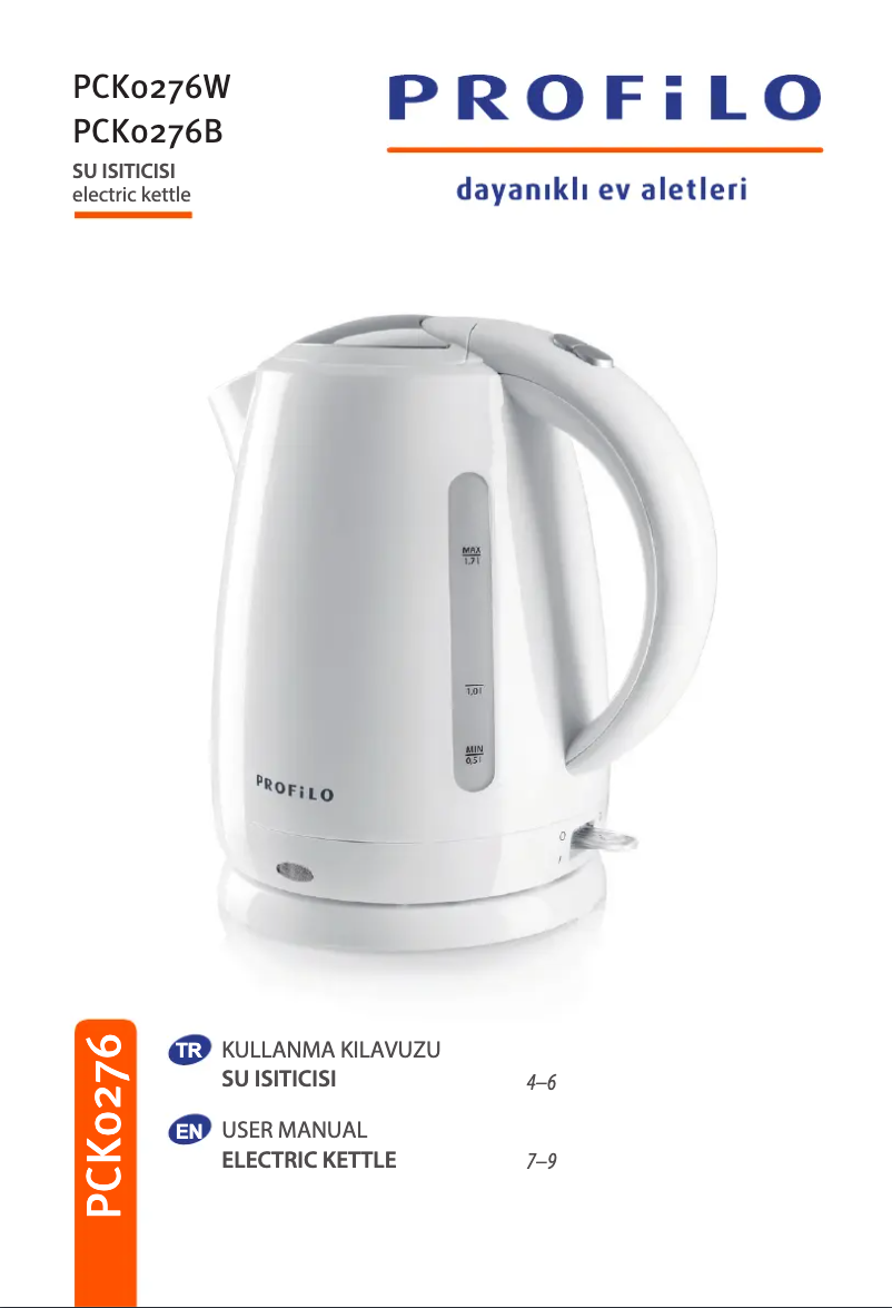 Page 1 de la notice Manuel utilisateur Profilo PCK0276W