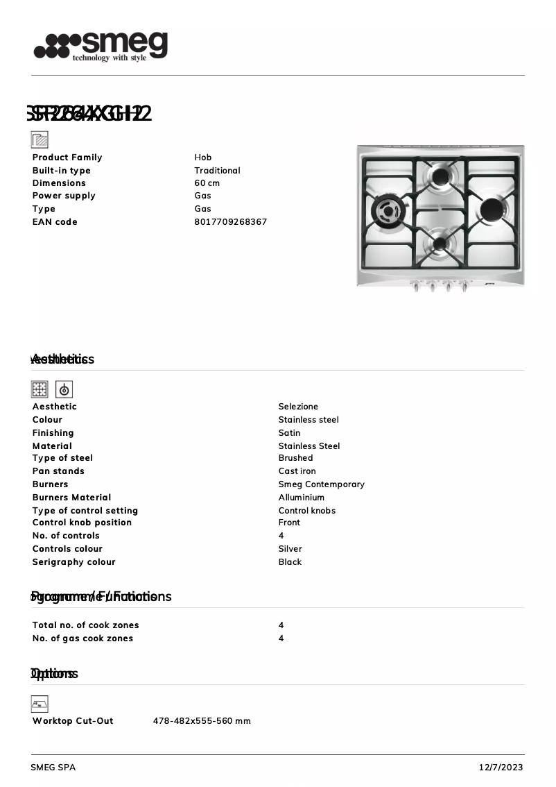 Image de la première page du manuel de l'appareil SR264XGH2