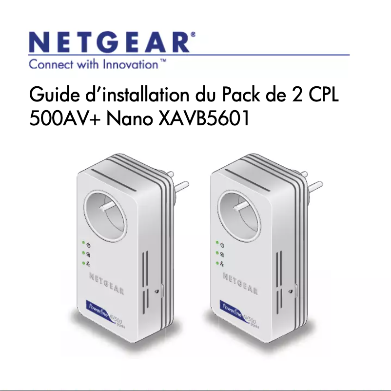 Page n°1 - Guide d'installation Netgear XAVB5601