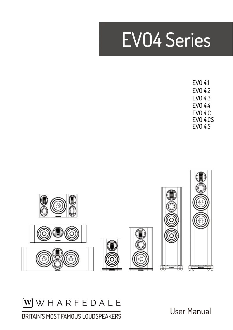 Page n°1 - Manuel utilisateur Wharfedale EVO 4.C