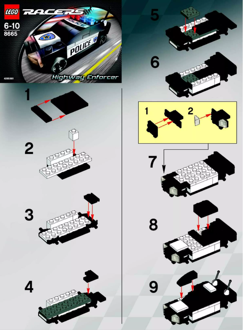 Page n°1 - Manuel utilisateur Lego Racers 8662