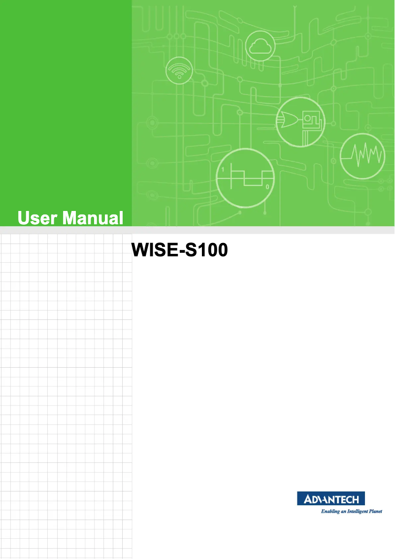 Page n°1 - Manuel utilisateur Advantech WISE-S100-A