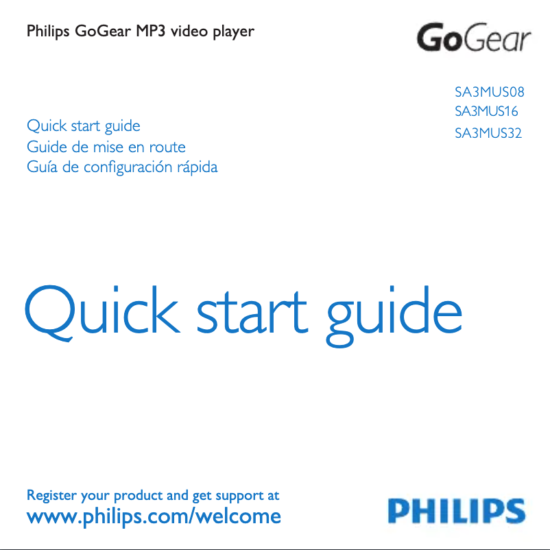 Página 1 del manual Manual de usuario Philips GoGear Muse SA3MUS08S