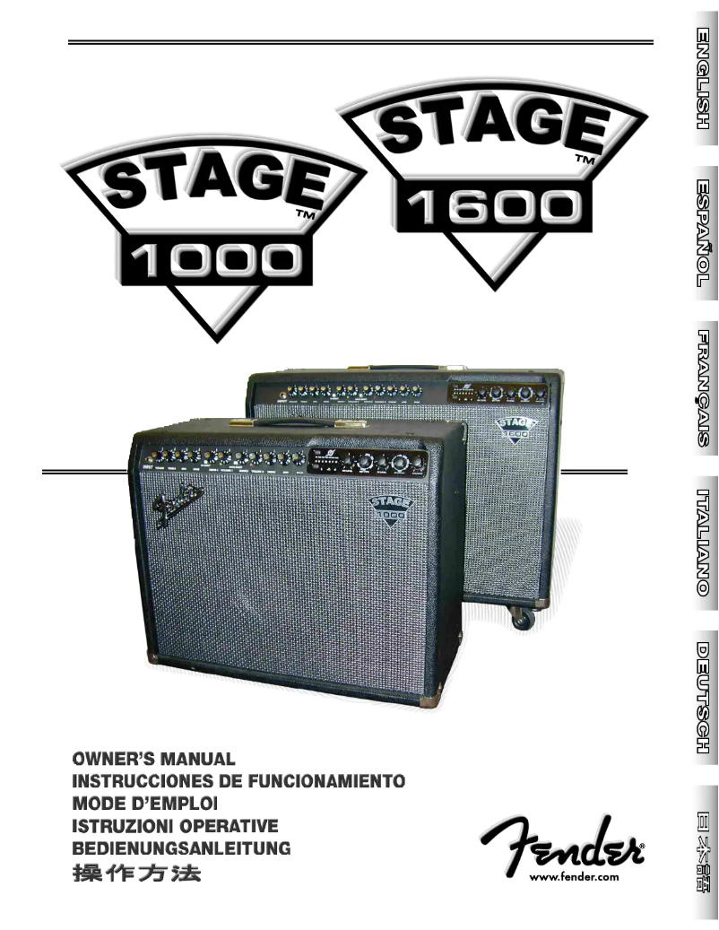 Página 1 del manual Manual de usuario Fender Stage 1000