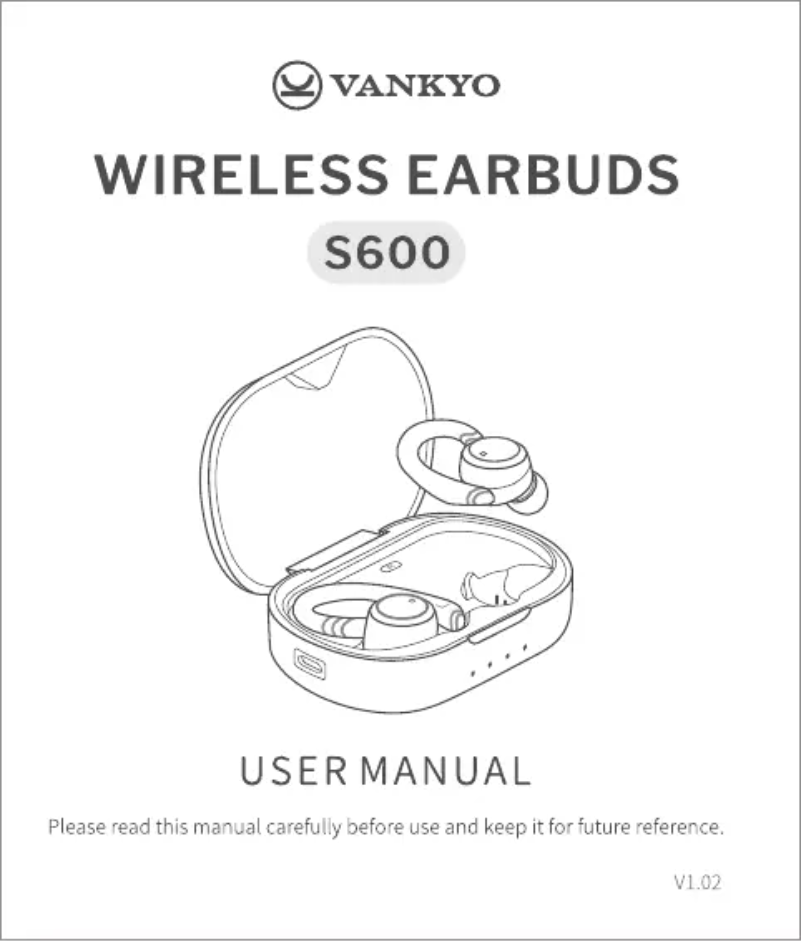 Image de la première page du manuel de l'appareil S600