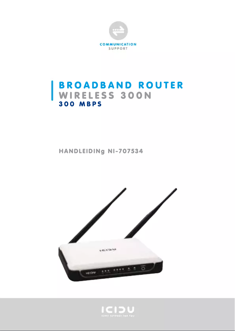 Page n°1 - Manuel utilisateur Icidu NI-707534
