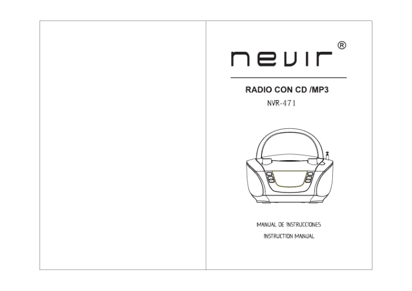 Page n°1 - Manuel utilisateur Nevir NVR-471