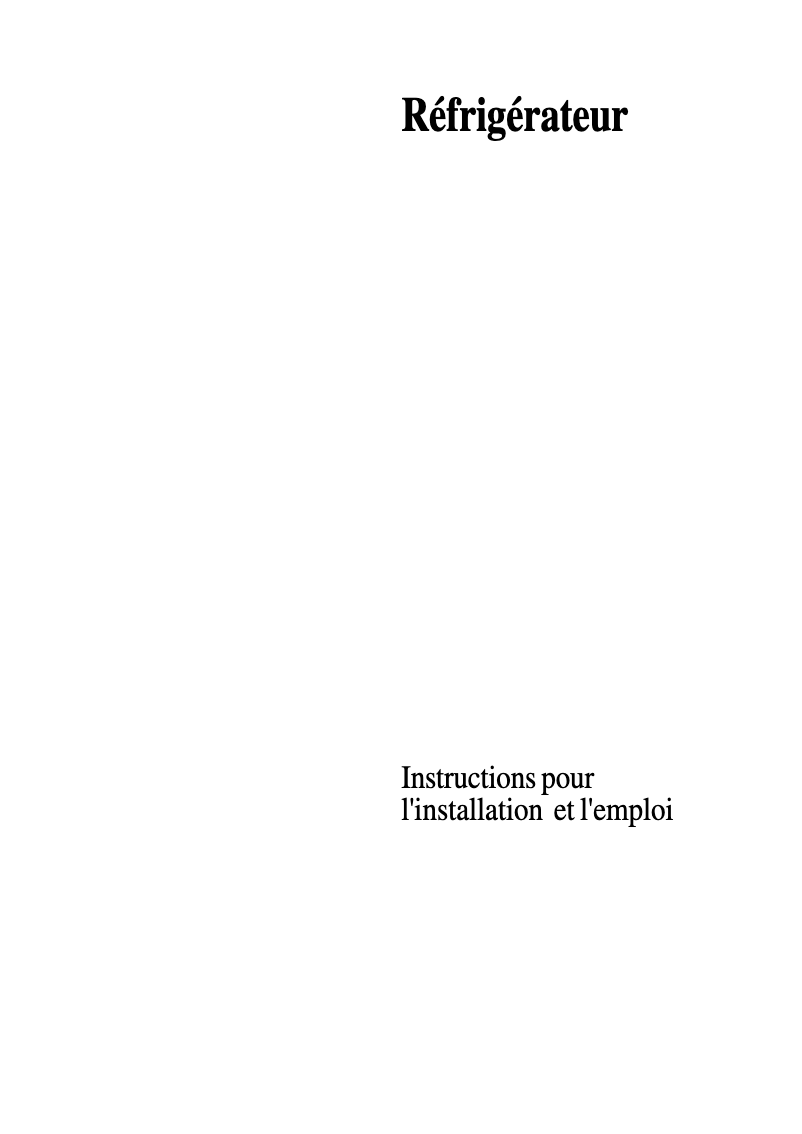 Page 1 de la notice Manuel utilisateur Hotpoint Ariston E DF 260 XL