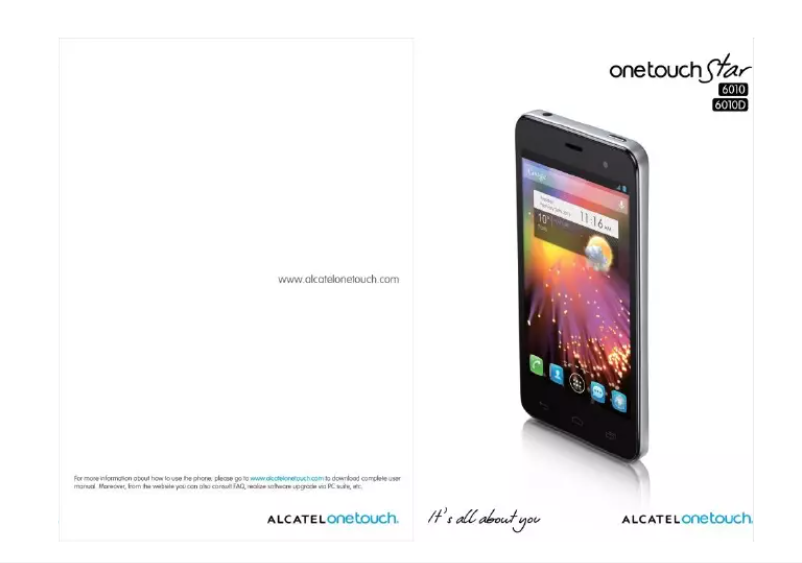 Page n°1 - Manuel utilisateur Alcatel One Touch Star 6010D