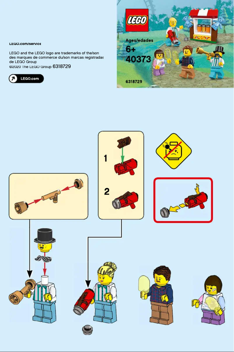Page n°1 - Manuel utilisateur Lego Minifigures 40373