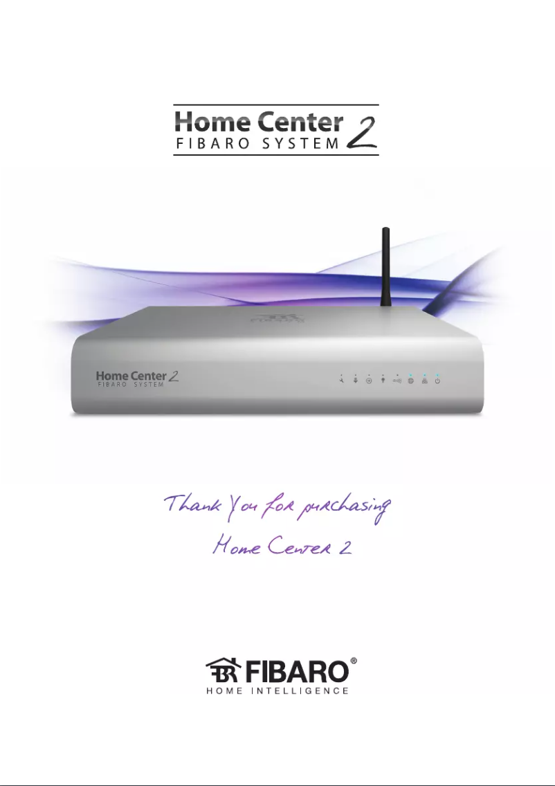 Image de la première page du manuel de l'appareil Home Center 2