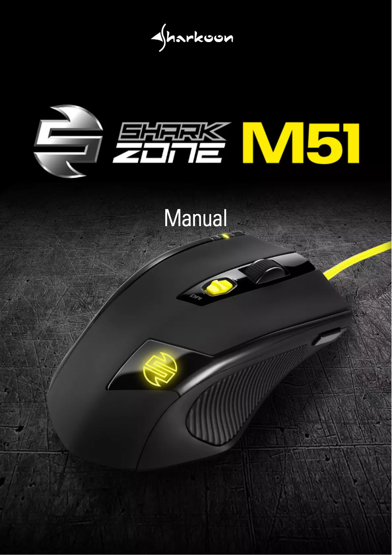 Page 1 de la notice Manuel utilisateur Sharkoon SHARK ZONE M51+