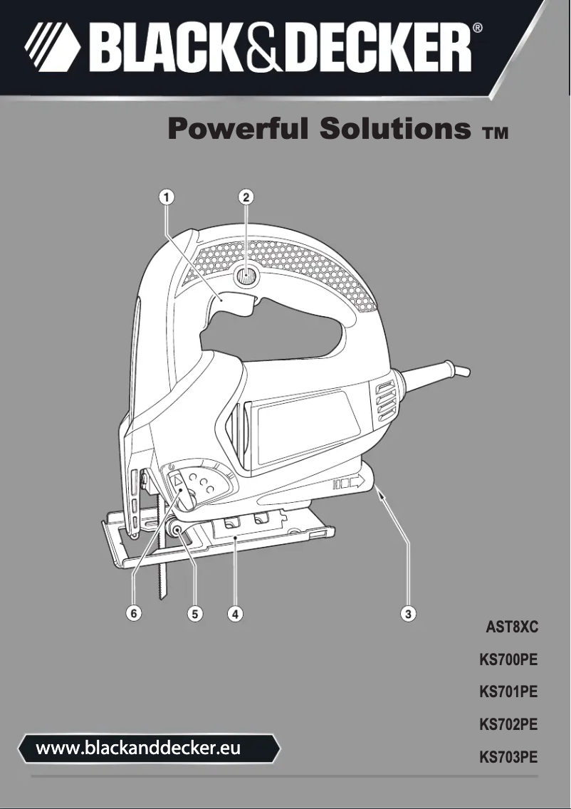 Page 1 de la notice Manuel utilisateur Black & Decker AST8XC