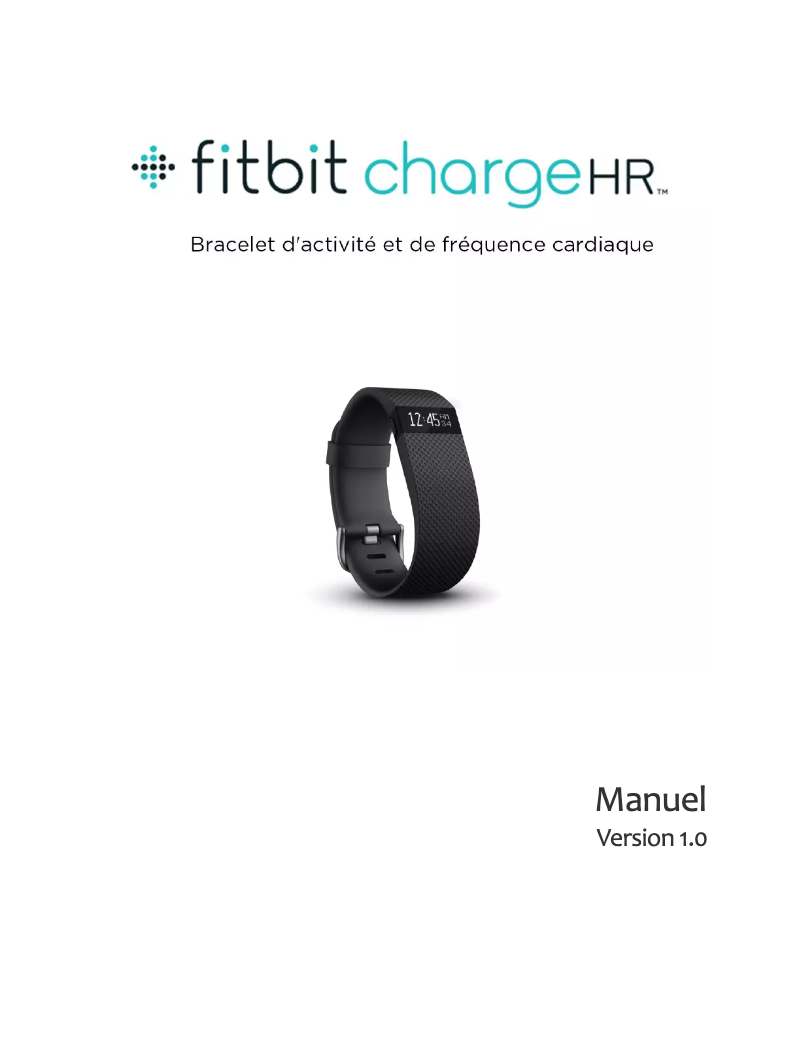 Page n°1 - Manuel utilisateur Fitbit Charge HR