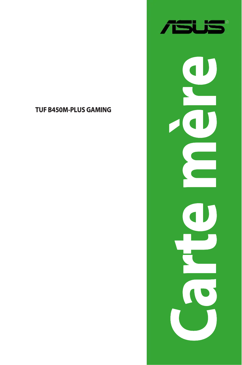 Image de la première page du manuel de l'appareil TUF B450M-Plus