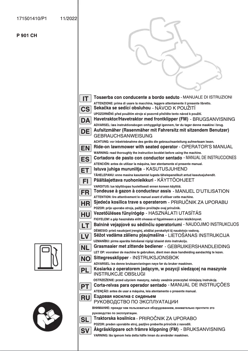 Page n°1 - Manuel utilisateur Stiga Park 700 WX