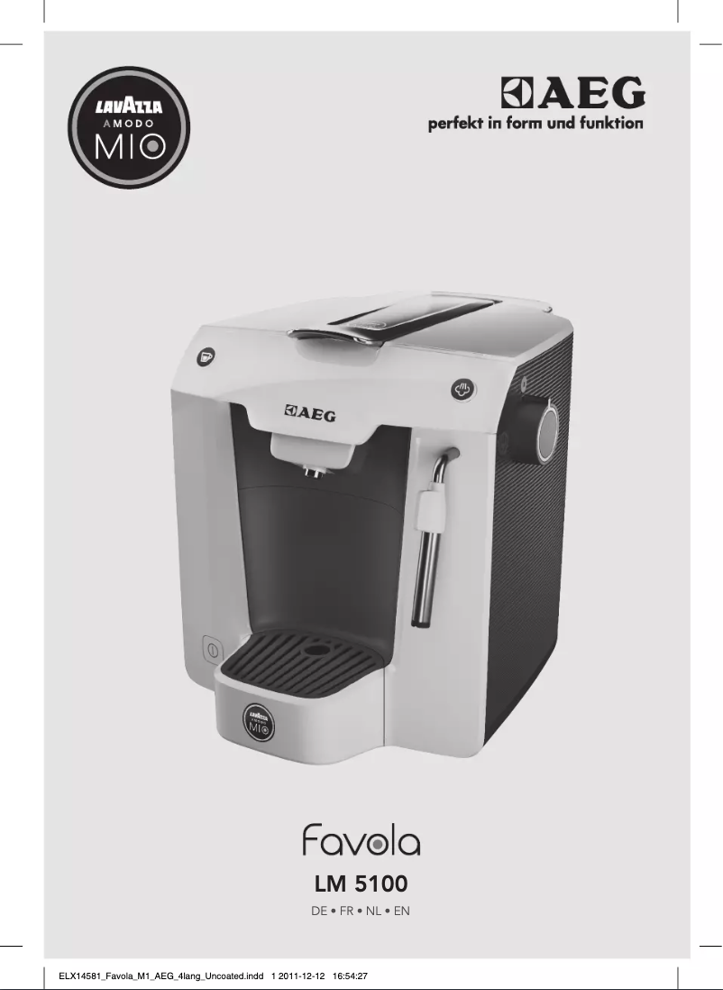 Page 1 de la notice Manuel utilisateur AEG Favola LM5100