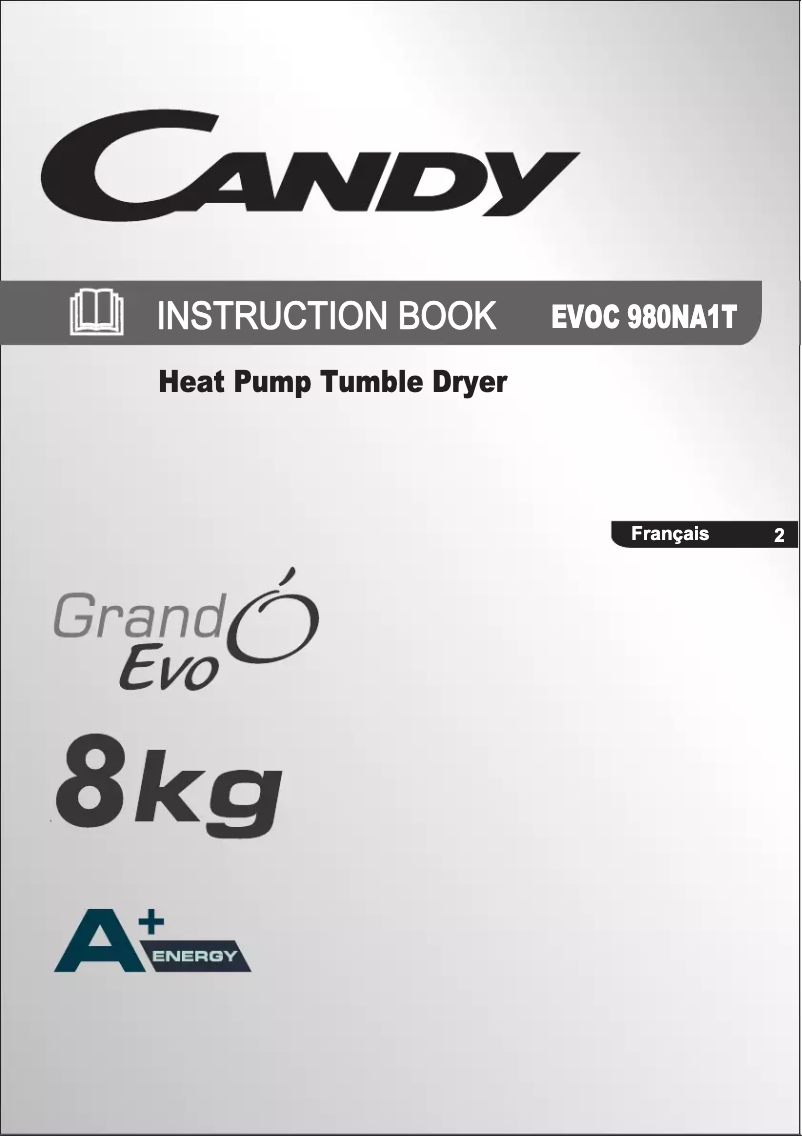 Page 1 de la notice Manuel utilisateur Candy EVOC 980NA1T-47