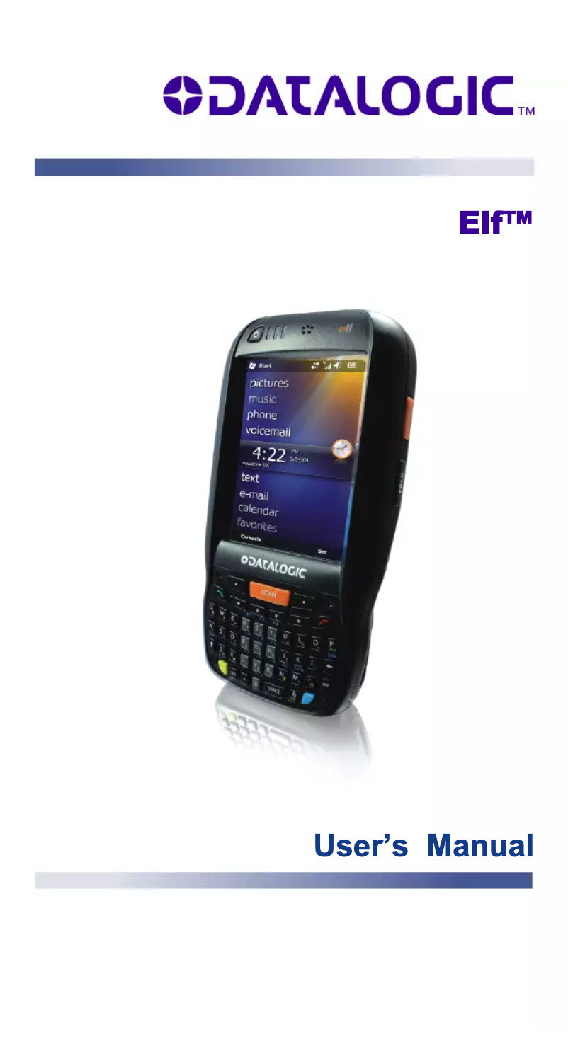 Page n°1 - Manuel utilisateur Datalogic 94ACC1382