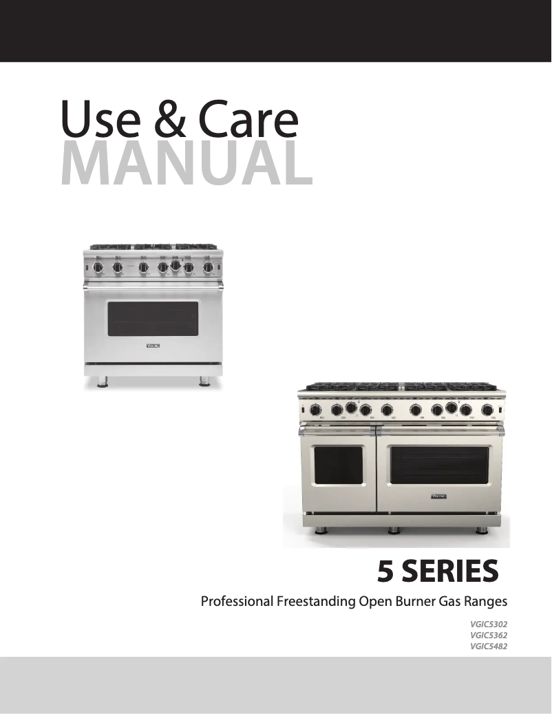 Page 1 de la notice Guide d'installation Viking VGIC53626BSSLP