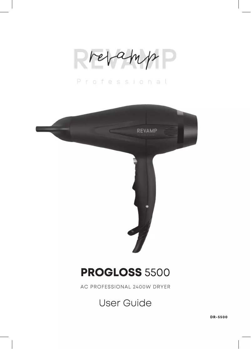 Página 1 del manual Manual de usuario Revamp Progloss 5500 Ionic