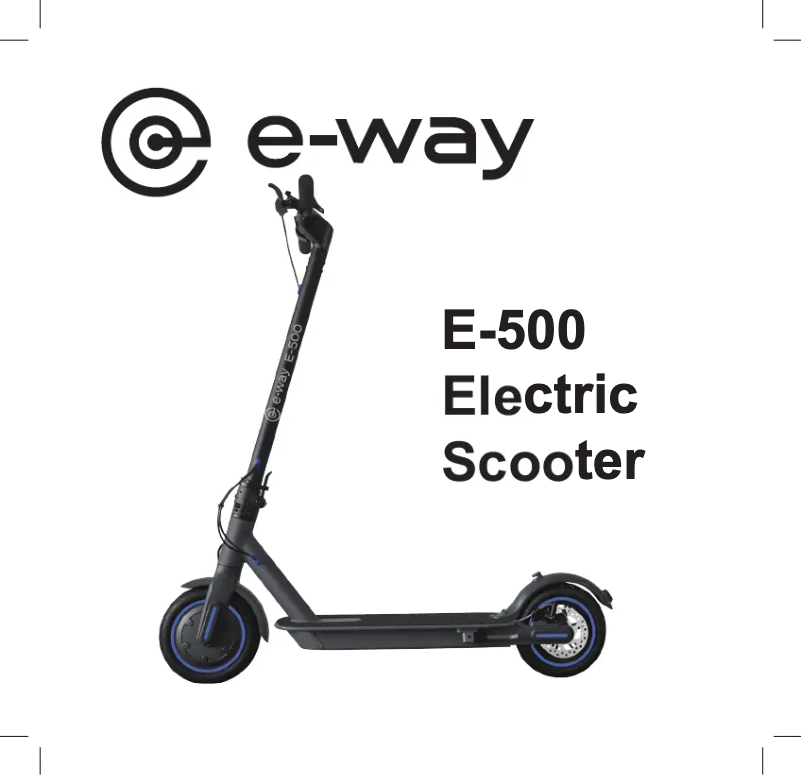 Page 1 of the manual User Manual E-way E-500