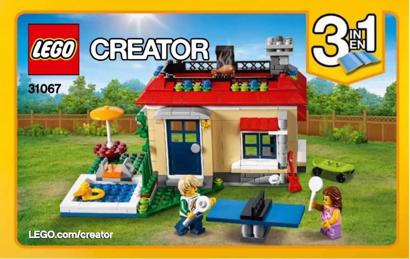 Page n°1 - Consignes visuelles Lego Creator 31067