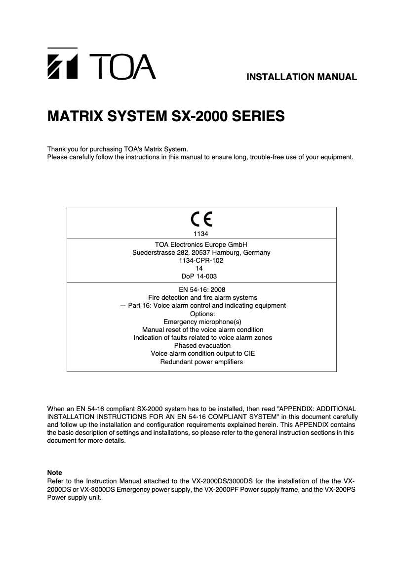 Image de la première page du manuel de l'appareil VP-2241 INCL