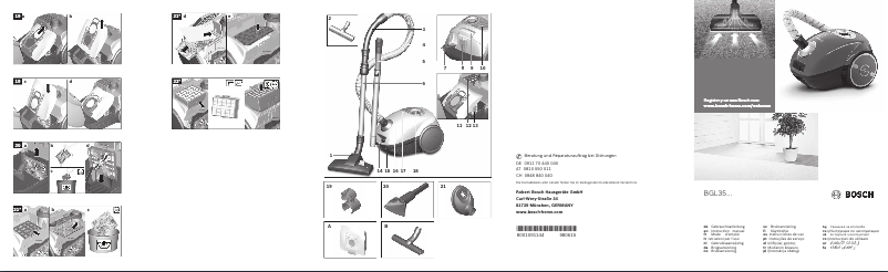 Page 1 of the manual User Manual Bosch BGL35MOV21