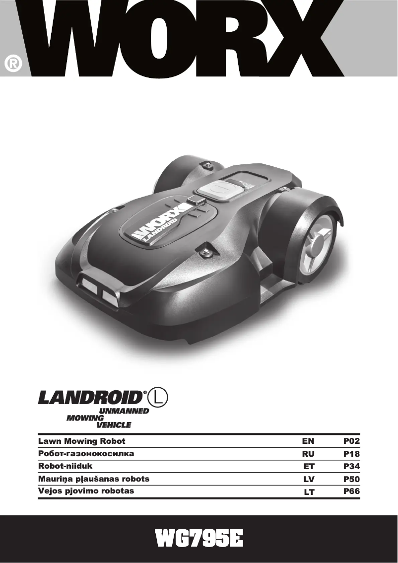 Page 1 de la notice Manuel utilisateur Worx WA0177