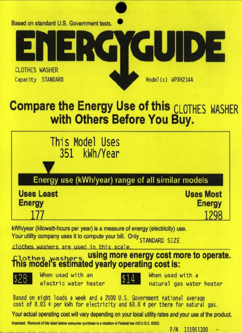 Image de la première page du manuel de l'appareil Profile WPXH214ACC