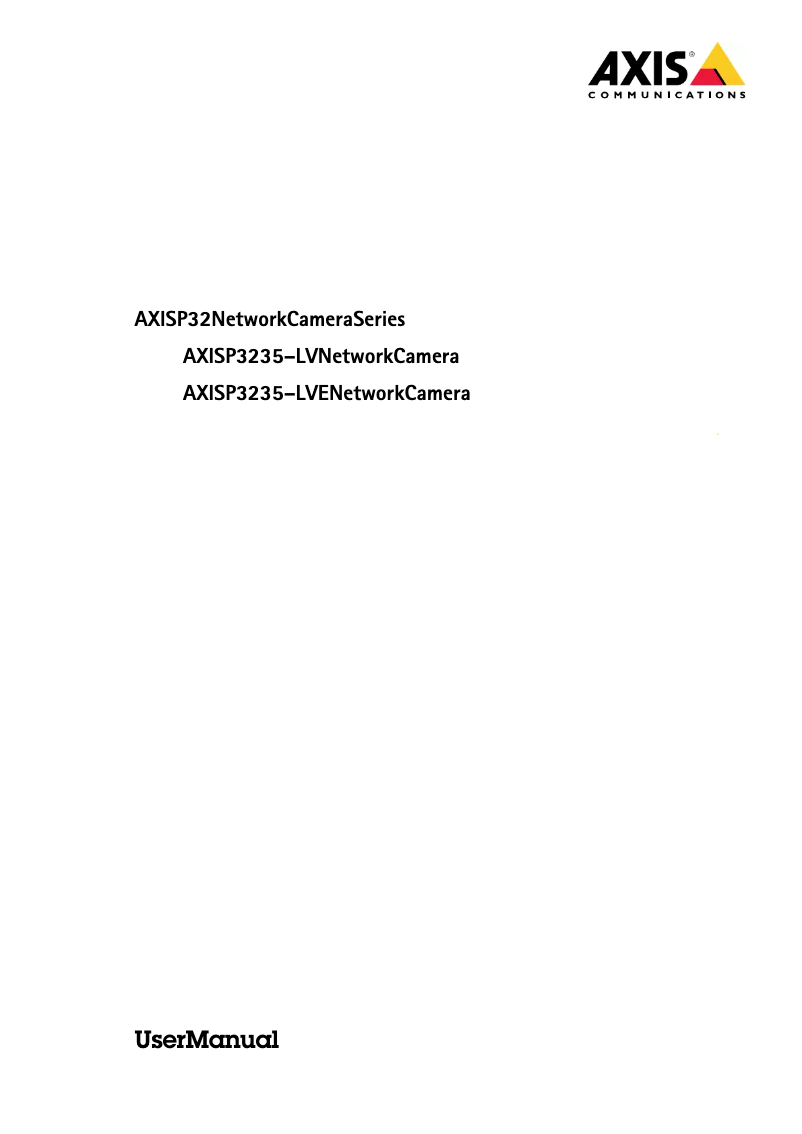 First page image of the manual for P3235-LV