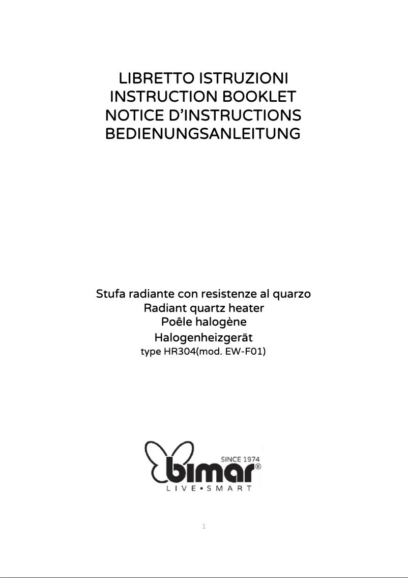 Image de la première page du manuel de l'appareil HR304