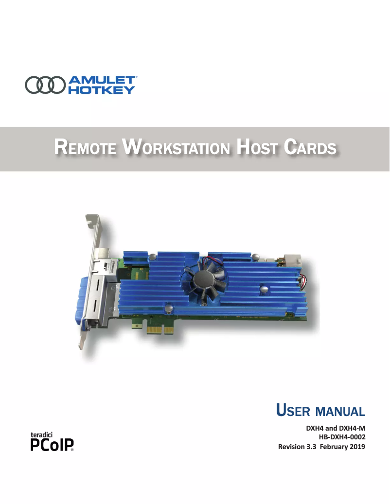 Image de la première page du manuel de l'appareil DXH4-M001
