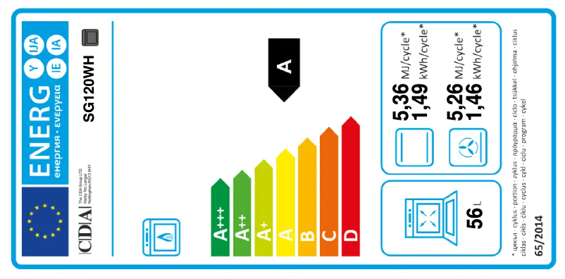 Page n°1 - Label énergétique CDA SG120