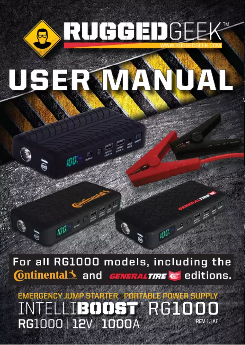 Image de la première page du manuel de l'appareil RG1000