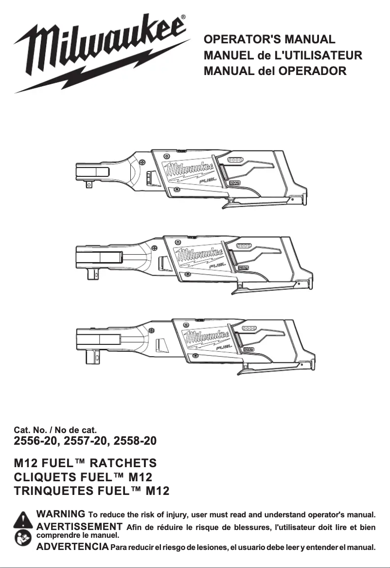Image de la première page du manuel de l'appareil 2556-20