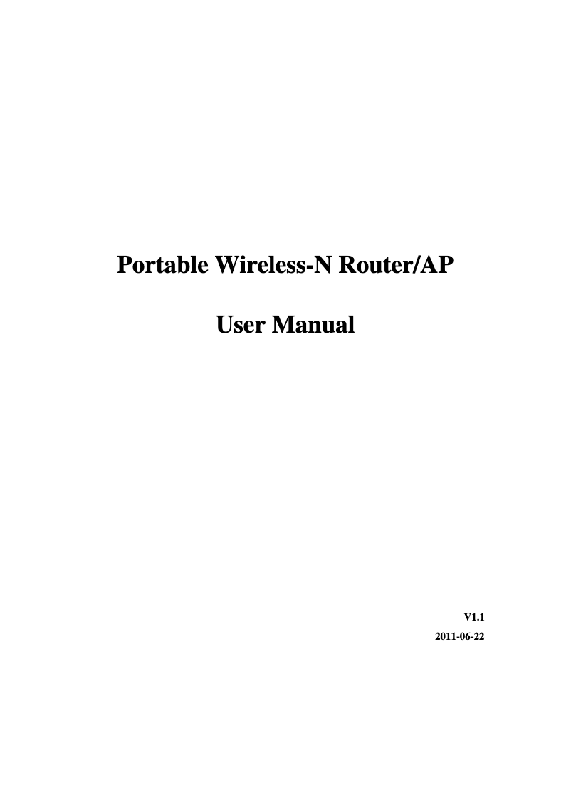 Page n°1 - Manuel utilisateur Netis WF-2405