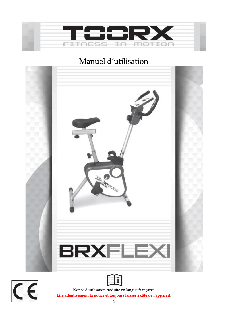 Image de la première page du manuel de l'appareil BRX-FLEXI
