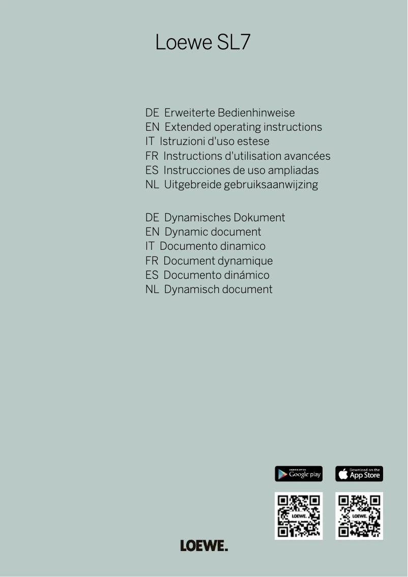 Page n°1 - Manuel utilisateur Loewe bild i