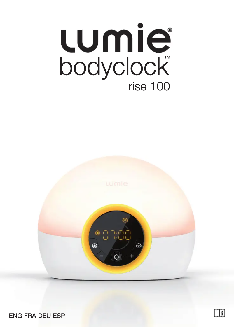 Image de la première page du manuel de l'appareil Bodyclock Rise 100
