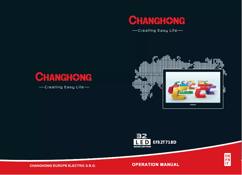 Page n°1 - Manuel utilisateur Changhong EF32T718D
